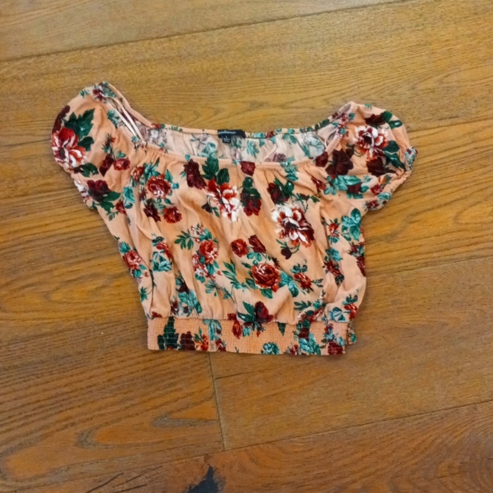 Pink flower shirt
